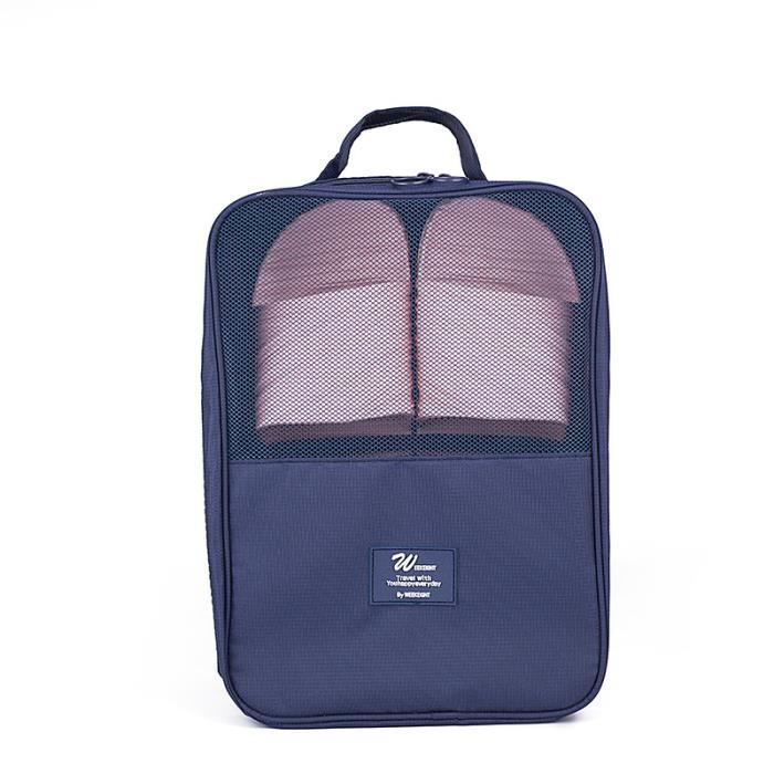 Lot De 8 Sacs à Chaussures De Voyage étanches - Noir/gris - Fermeture éclair - Pour Valise, Rangement Maison