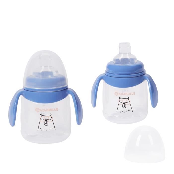 Badabulle Lot de 2 tasses anti-fuite avec anses ergonomiques, 180ml -  Cdiscount Puériculture & Eveil bébé