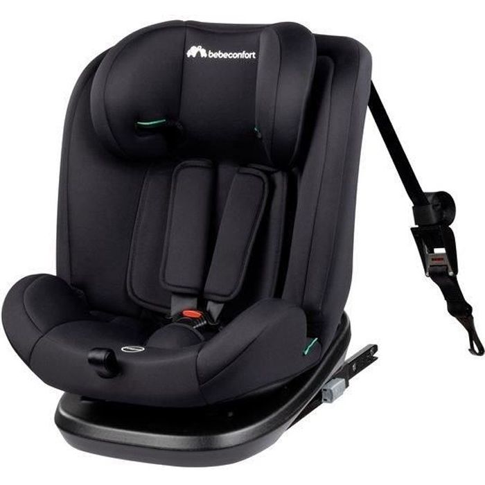 BEBECONFORT Siège auto EverFix i-Size évolutif, isofix, réhausseur, groupe 1/2/3, 15 mois à 10/12 ans, 76-150cm, 9-36kg, Black mist