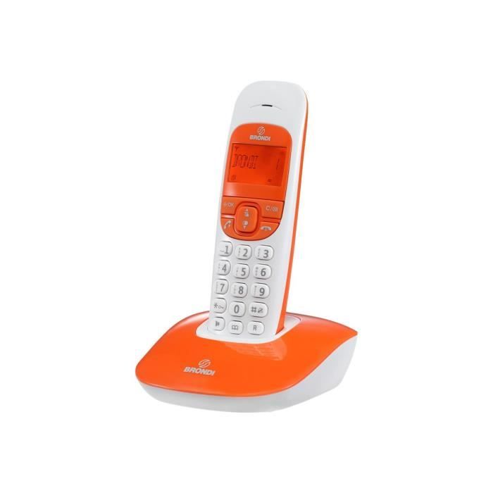 Brondi NICE Téléphone sans fil avec ID dappelant DECTGAP