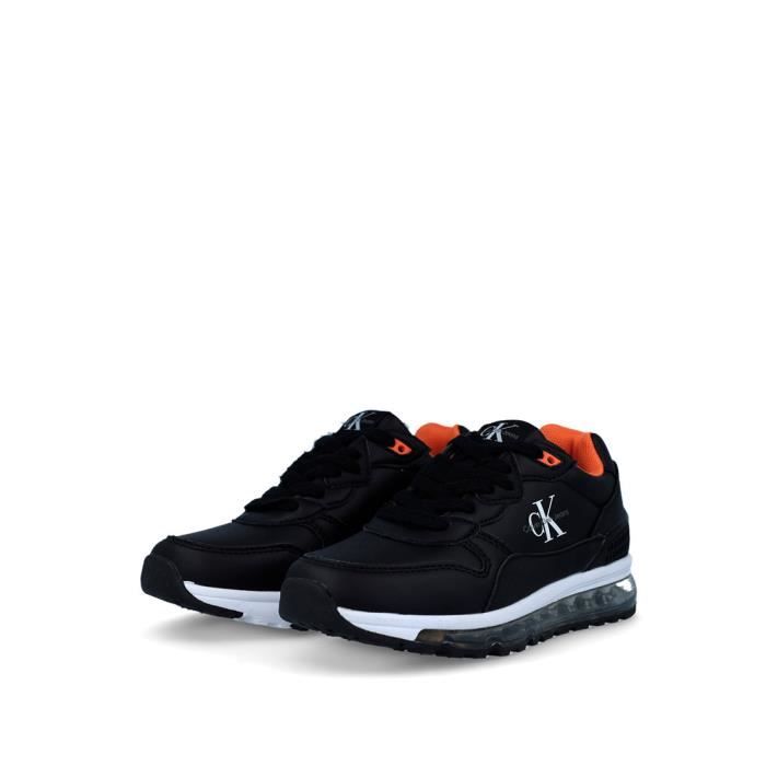 Baskets basses enfant Calvin Klein black noir Noir Cdiscount