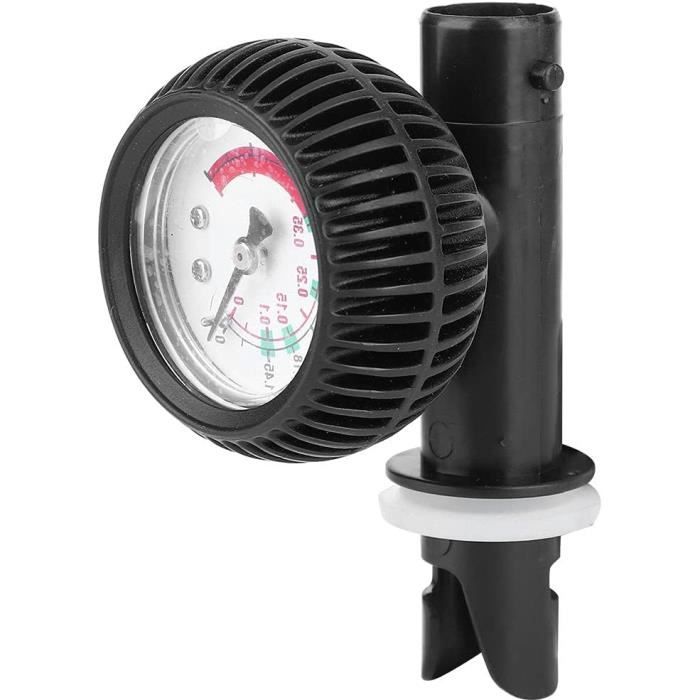 Manomètre Thermomètre Pour Bateau Gonflable, Kayak, SUP - Mesure 0-0,35 Bar (5,08 PSI) - Avec Valve Adaptatrice