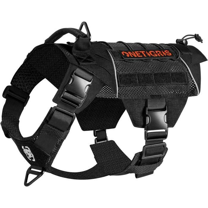 YOSOO gilet militaire pour chien Harnais militaire pour chien, réglable