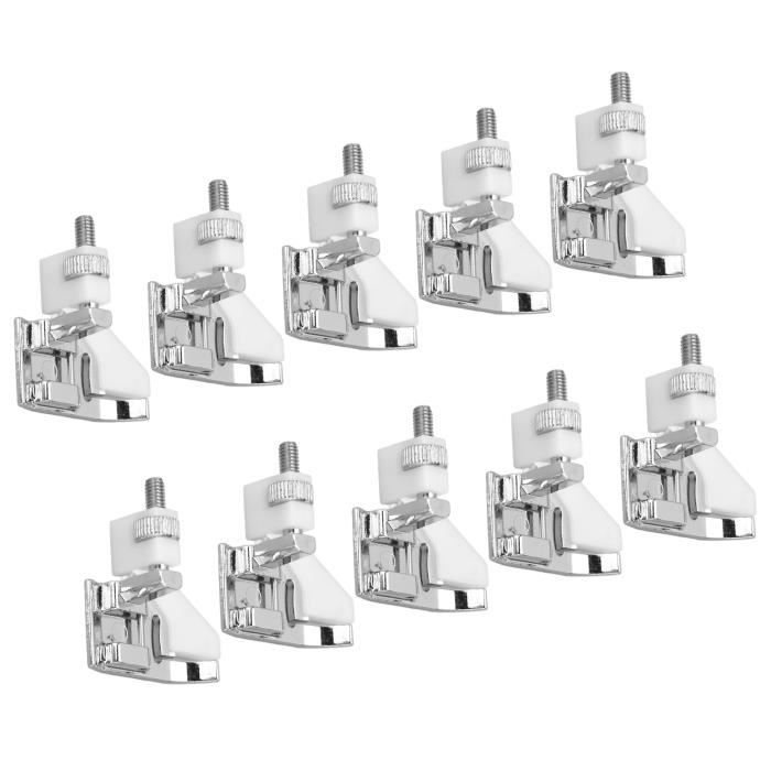 Lot De 6 Pieds-de-Biche Acier Inoxydable Pour Machine à Coudre – Compatible Brother, Singer, Janome, Pfaff