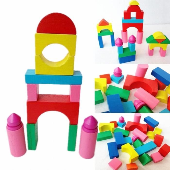 26 pièces/ensemble blocs de Construction enfant en bois Mini château