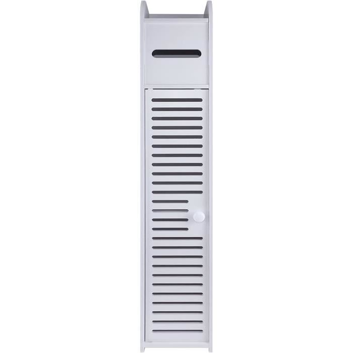 Armoire De Salle De Bain Posée Au Sol Bath Vida Priano - Blanche, Rangement 2 Portes (60x60x30 Cm)