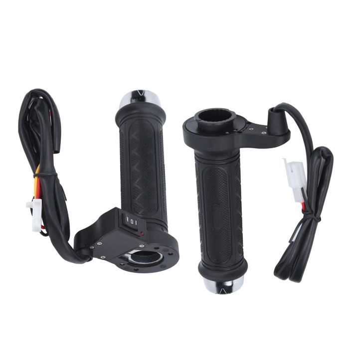 Poignées Chauffantes Pour Moto 12V - 3 Niveaux De Température (40/50/60°C), Chauffe Rapide En 10s, Installation Par Adhésif Ou Support - 2