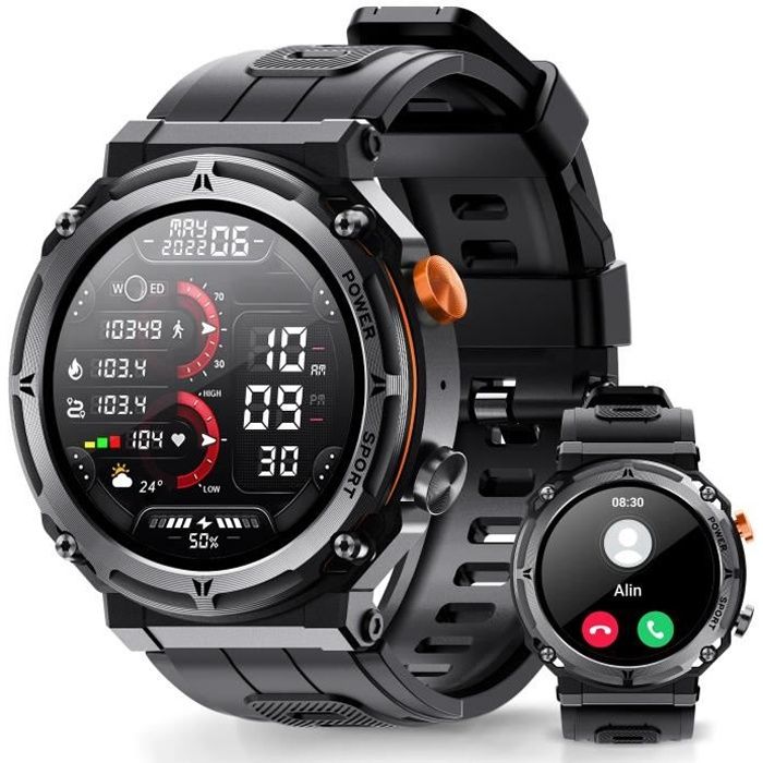 Montre Connect e Homme Militaire DOOSL Appel SMS Suivi