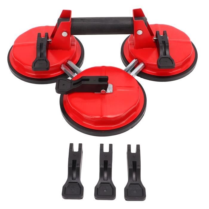 Kit De 4 Ventouses Débosseleuses - Pour Voiture, Carrelage, Verre - Poignée ABS, Caoutchouc - Ø 5,7 Cm