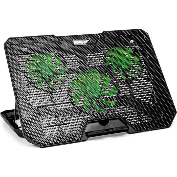 DURONIC LC3 Refroidisseur Ordinateur Portable 3 Ventilateurs Tapis Refroidisseur pour Laptop Contre la surchauffe des appareils