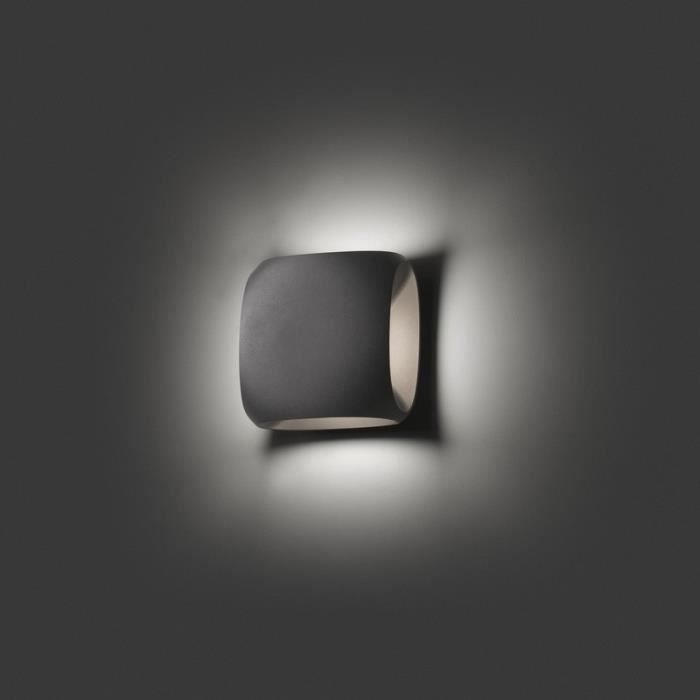 Faro - Applique extérieure anthracite Bu-oh LED IP65 H15 cm - Anthracite 15,5 cm Gris