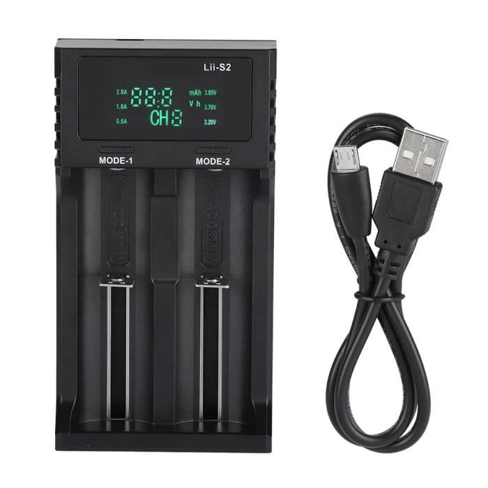 Cikonielf Chargeur à Double Emplacement Chargeur De Batterie Pour Appareil Photo Portable à