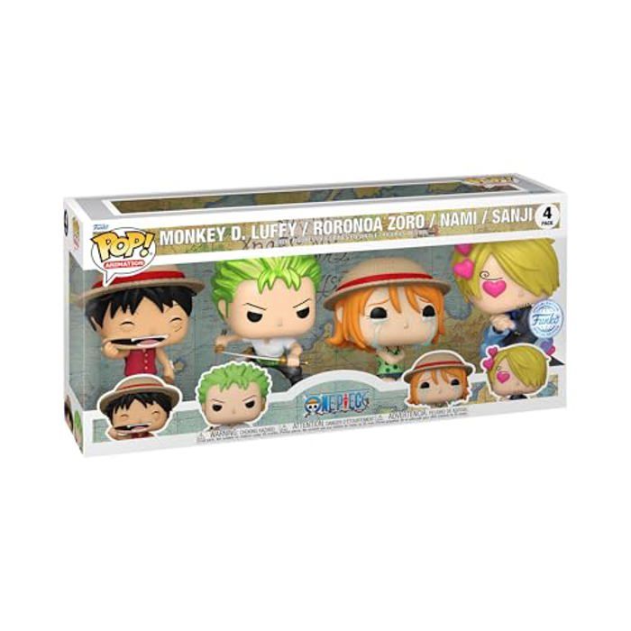 One Piece Pack 4 figurines POP! One Piece Refresh 4PK EMEA 9 cm - vue 2