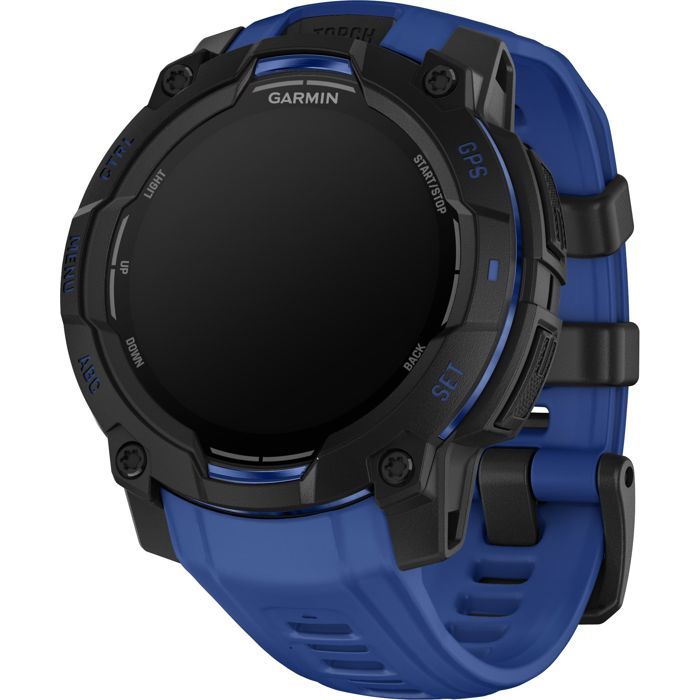 Montre connectée - GARMIN - Instinct 3 - 12 - 45 mm - Amoled - Noir/bleu