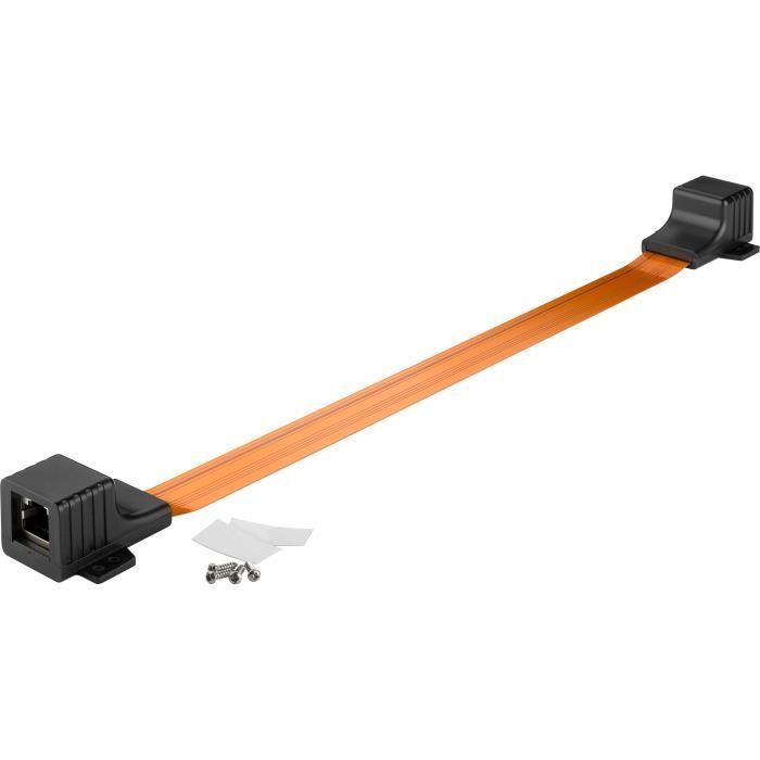 Câble réseau RJ45 Cat.5 ultra-plat 50 cm