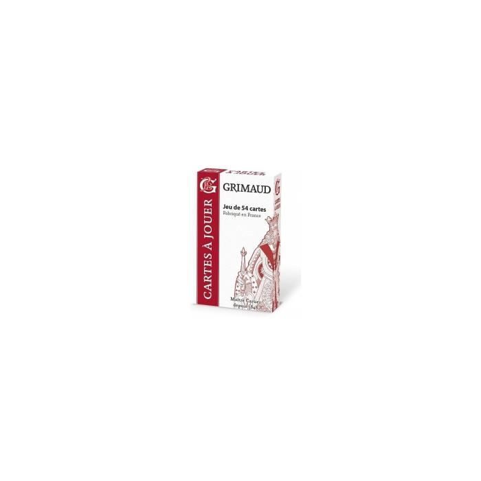 Jeu de 54 cartes traditionnelles GRIMAUD - format français - pour ...