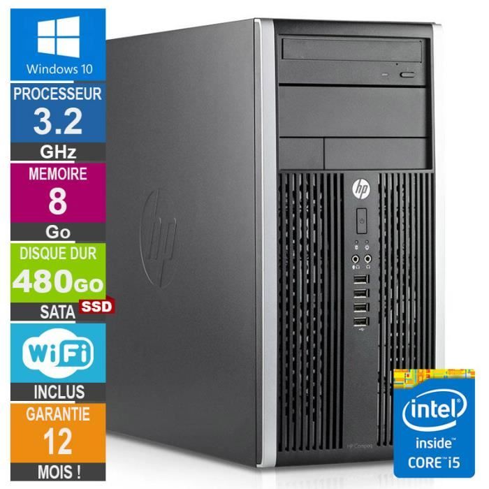 Top achat PC Portable PC HP Pro 6300 MT Core i5-3470 3.20GHz 8Go/480Go SSD Wifi W10 pas cher