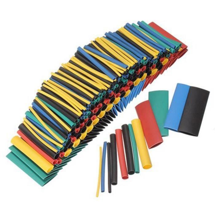 Lot De 580 Gaines Thermorétractables - 16 Tailles - Ratio 2:1 - Pour Câbles électriques, Réparations