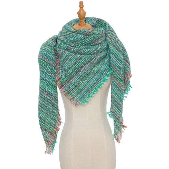 Écharpe Triangle Femme KUKICAT En Coton Imprimé Pissenlit - 155 Cm - Léger Et Doux - Quatre Saisons - 9