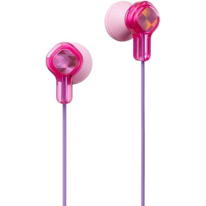 JVC HAKD7 Casque Enfant Rose – Volume Limité, Coussinets Doux Et Nettoyables