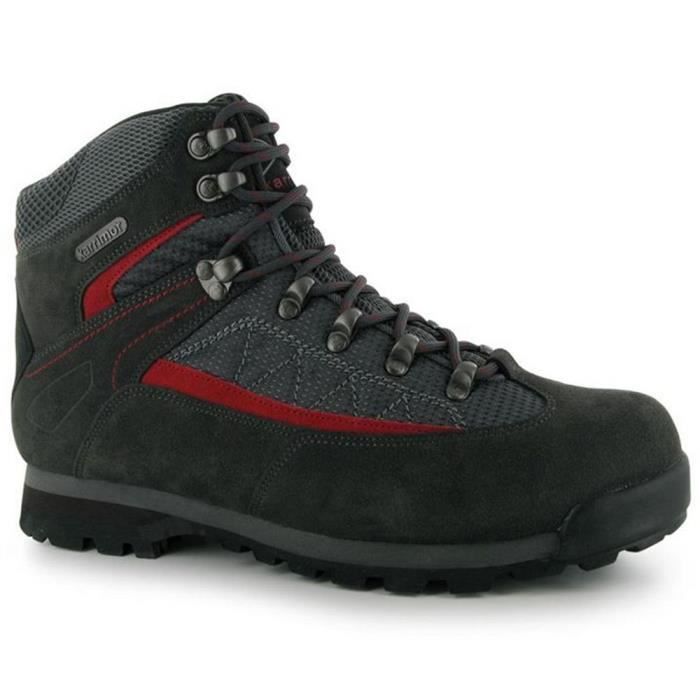 chaussures de randonnée homme karrimor gris foncé et rouge taille 43