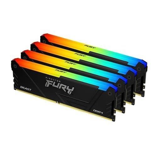 Kingston FURY Beast RGB 4 x 8 Go DDR4 3200 MHz CL16 KF432C16BB2AK432 - vue 5