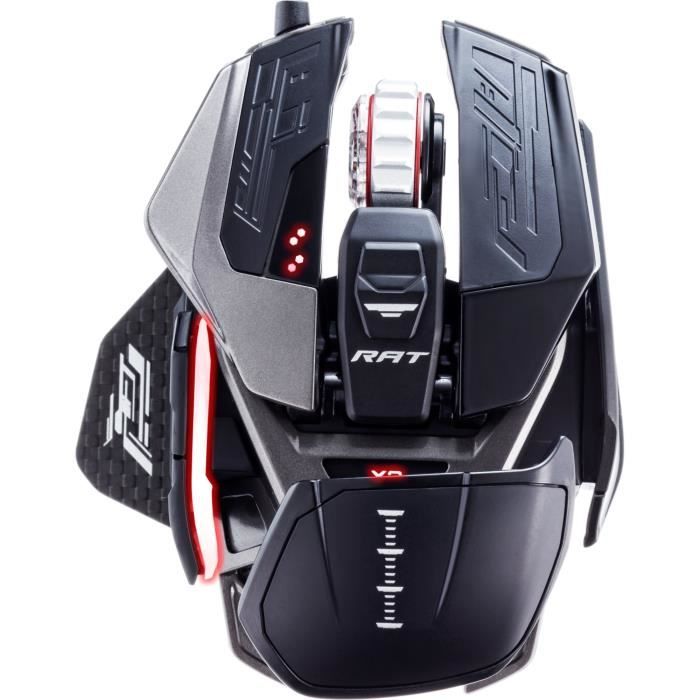 Madcatz RAT X3 - Souris Gaming Filaire RGB Personnalisable - Capteur PWM3389 16000 DPI & 3000Hz - Commutateur Omron