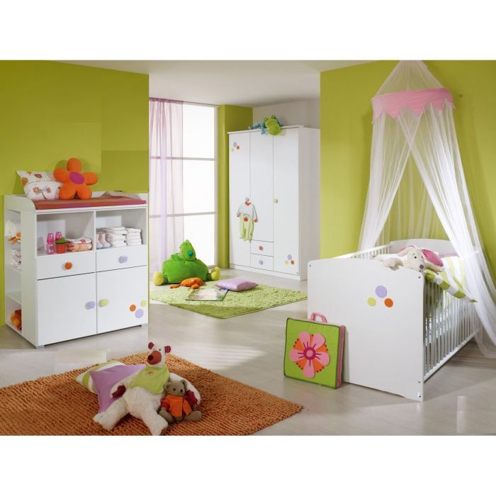 Chambre Bebe Complete Anne Blanc Achat Vente Chambre Complete