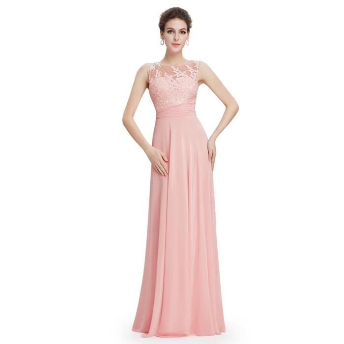 robe rose elegante