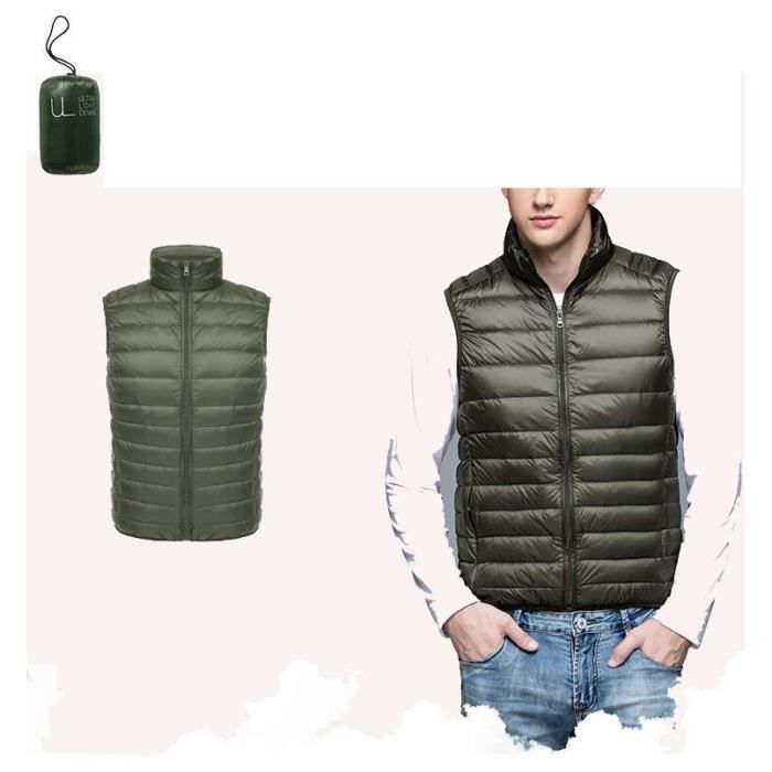 Doudoune sans manche verte shop
