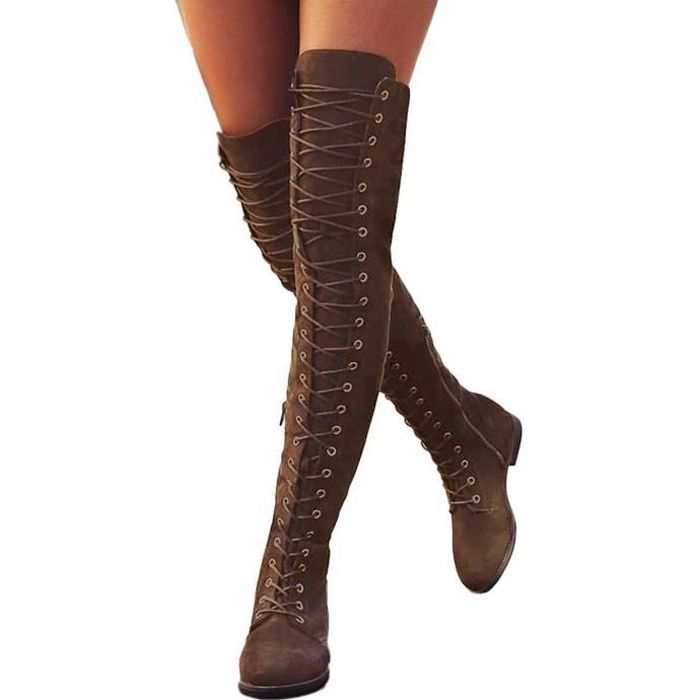 Bottines hautes lacets outlet