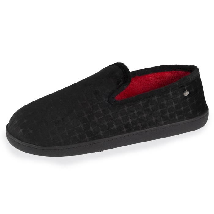 Chaussons Charentaises Homme Interieur Rouge Noir 96775 Aag 40 Noir Achat Vente Chausson Pantoufle Cdiscount