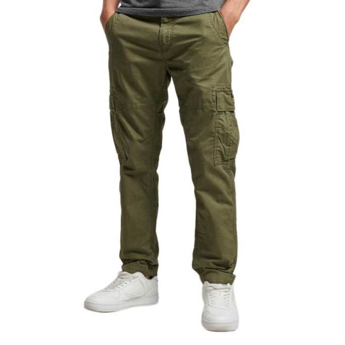 Pantalon Cargo Superdry Core Kaki Authentique Homme Authentic khaki Cdiscount Pret a Porter