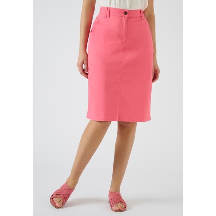 Jupe droite rose deals