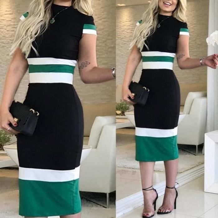 Mode Femme Couture Couture Robe Moulante Ete Tenue De Travail