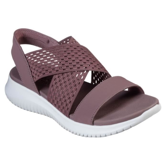 sandale skechers femme violet