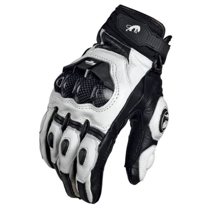Gants Moto BLacOh Homologués - Écran Tactile, Cuir Microfibre, Doigts Complets, été, Pour Motocross, VTT - 4