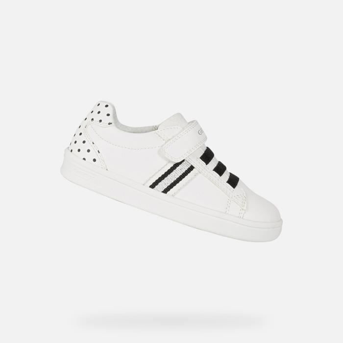 Geox Tennis Baskets basses J DJROCK Fille Blanc Cdiscount Chaussures