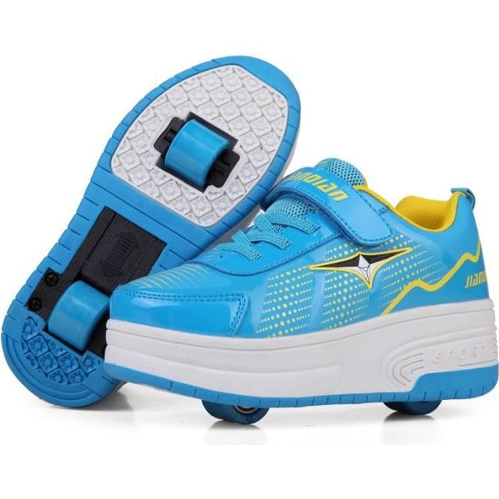 Chaussures Heelys Roller Skate Noires Pour Garçon - Taille US Youth 5 - Occasion