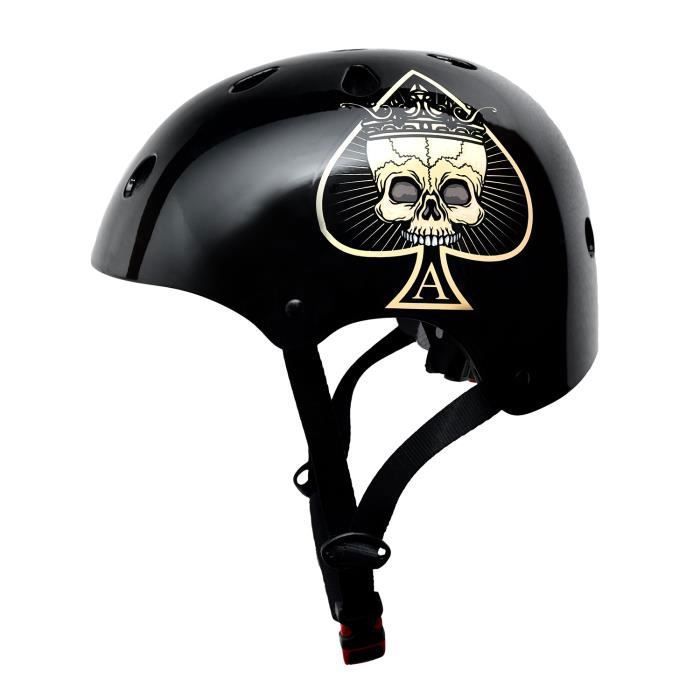Casque de skate et de vélo - Skullcap by Capital Sports - coque intérieure absorbant les chocs - Taille S - Ace