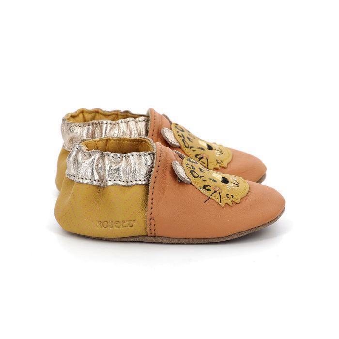 Chaussons enfant Robeez Leopardo - camel - Garçon - Textile - Sans  Fermeture Camel - Cdiscount Chaussures