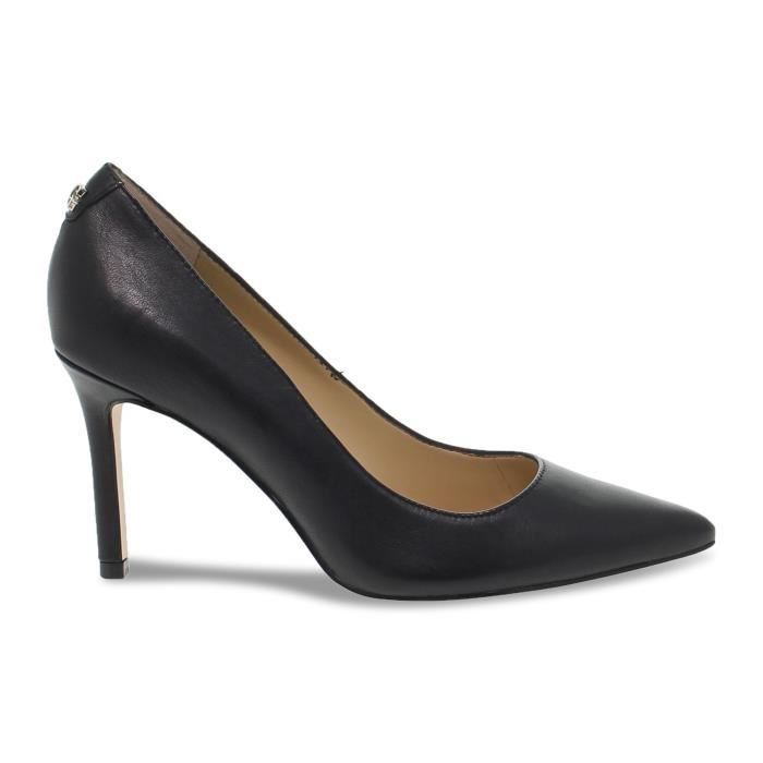 ESCARPINS GUESS CUIR 100 couleur NOIR Talon 80mm Semelle en
