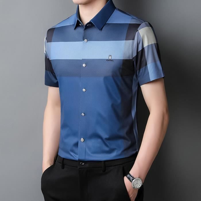 Chemise ExOfficio Insect Shield – Homme – XL – Bleu/gris – Anti-moustique