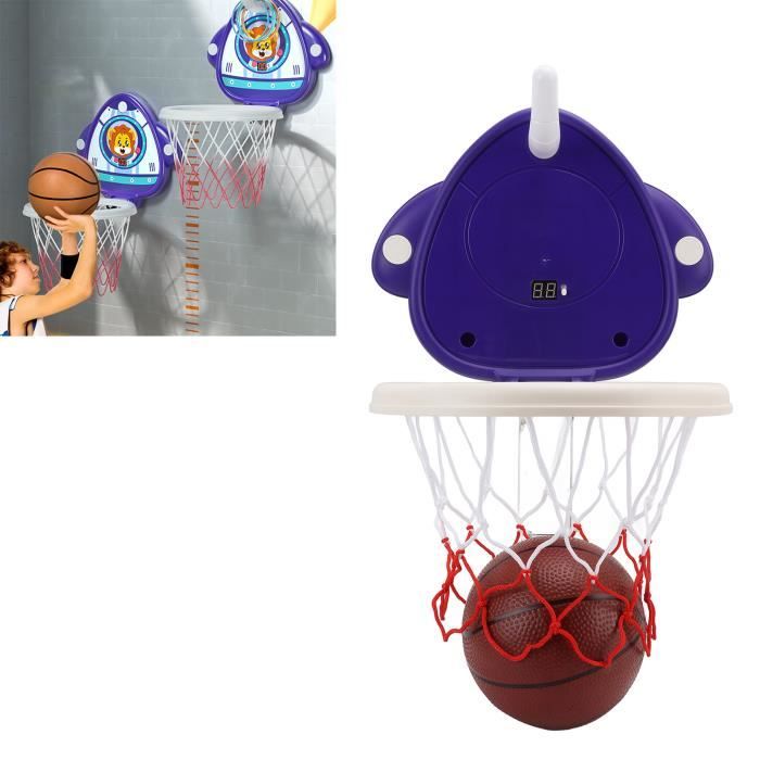 Panier De Basket D'Intérieur COLORBABY - Avec Marqueur Électronique Et Structure Retour - 64x100x150 Cm - Ballon Inclus - 7