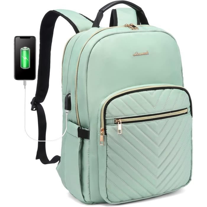 Sac à Dos Ordinateur Portable Imperméable 15.6 Pouces pour Homme Sac Femme  Léger avec USB Charging Port Sac à Dos d'affaires PC-Noi - Cdiscount  Bagagerie - Maroquinerie