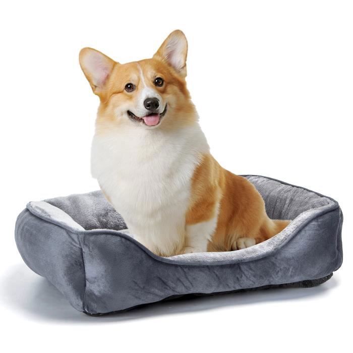 Nobleza-Panier Chien, Panier Petit Chien, Panier pour Chien Lavable Duveteux, Lit pour Chien Doux Confortable Respirant,67x57cm