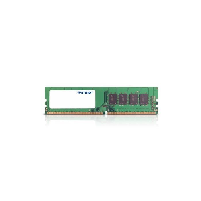Patriot Memory 8GB DDR4, 8 Go, 1 x 8 Go, DDR4, 2400 MHz, 288-pin DIMM, Vert