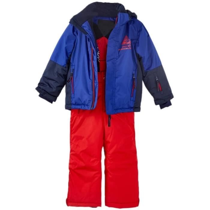Combinaison de ski enfant PEAK MOUNTAIN Eros Bleu/Rouge