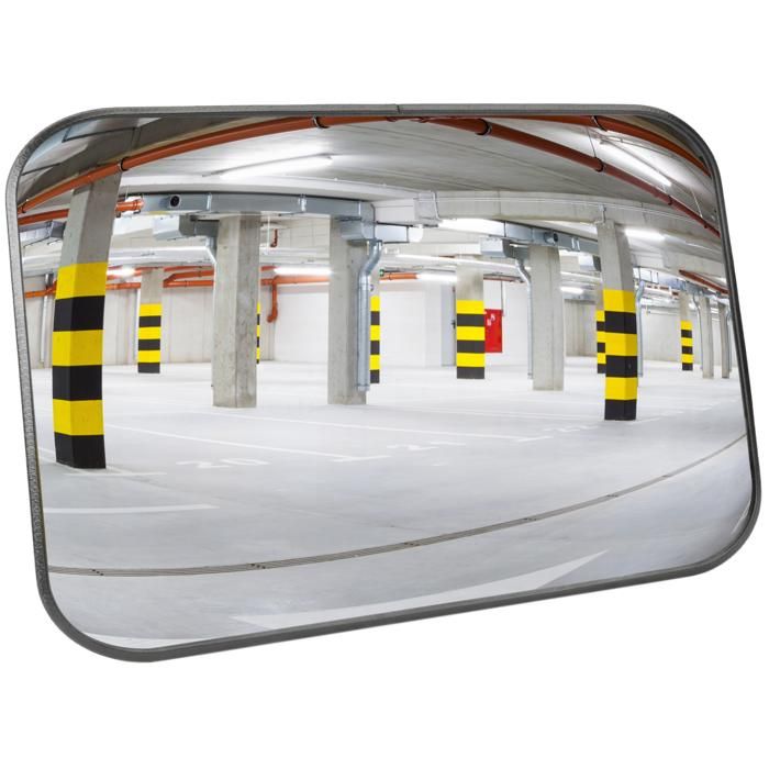 Miroir De Sécurité Convexe 60 Cm - Angle 130°, Pour Garage, Parking, Allée