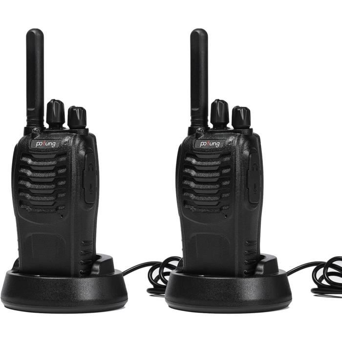 Walkie Talkie Professionali Pofung PT88E - Set Da 6 Con Auricolari E Caricabatterie - PMR446 Senza Licenza - Foto 6